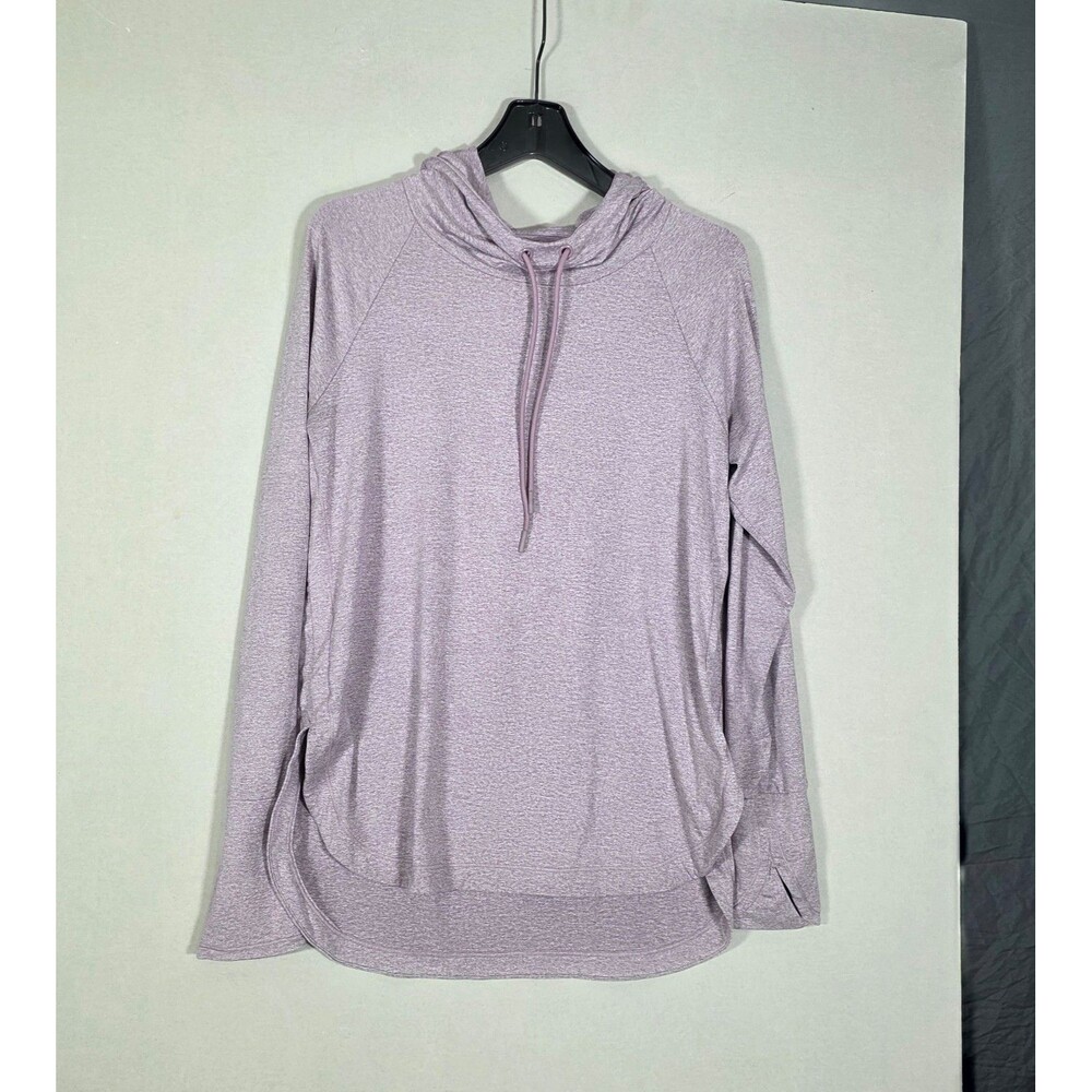 Athleta Uptempo Hoodie Sweatshirt Womens Medium Heather Lavender